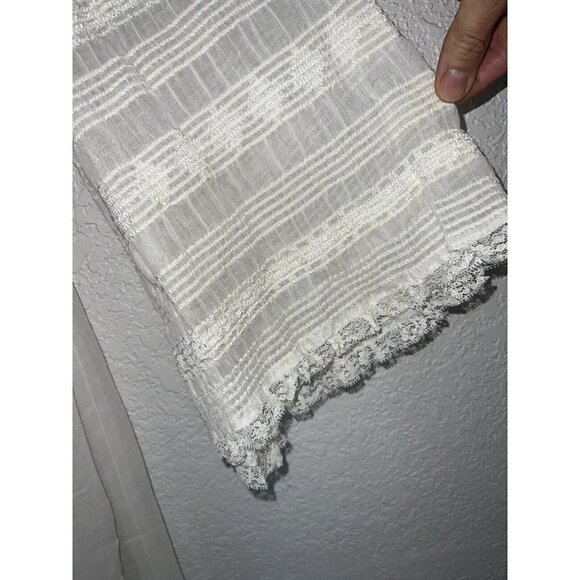 VINTAGE Wedding Dress Prairie Size Small Antique Lace Bridal Ladies Q - Picture 7 of 15